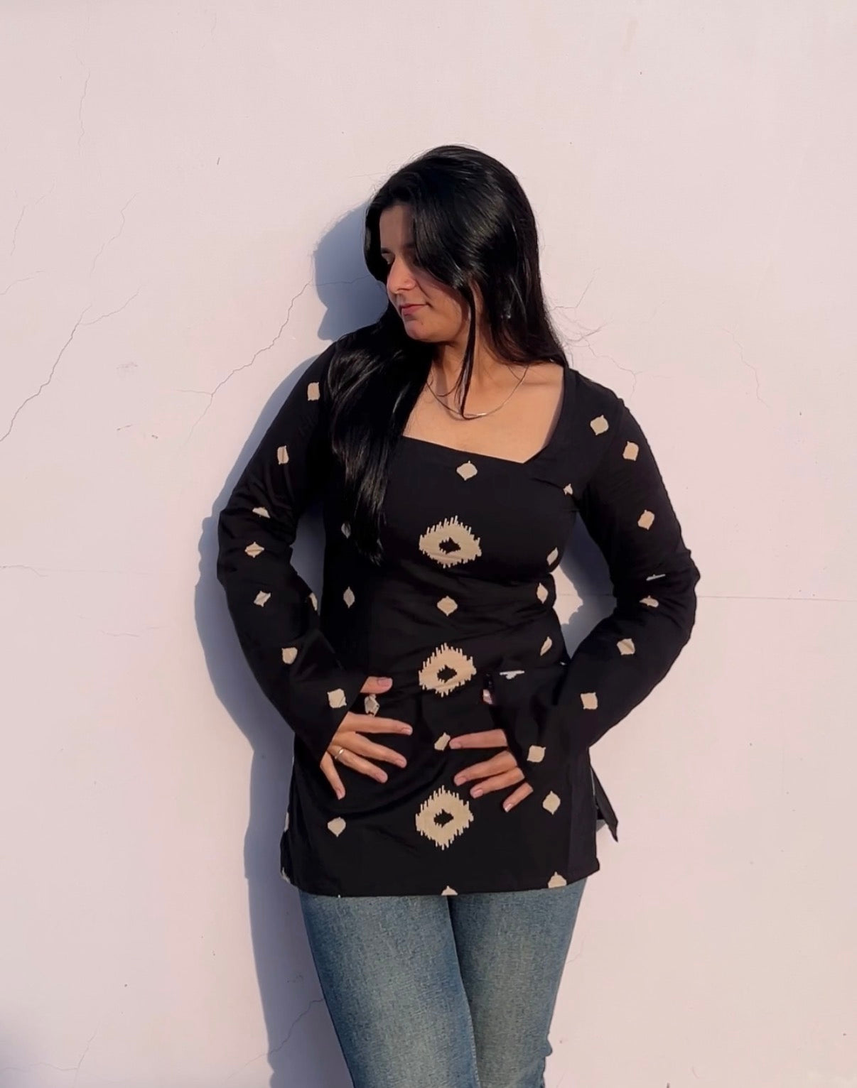 Corset back kurti 🤎