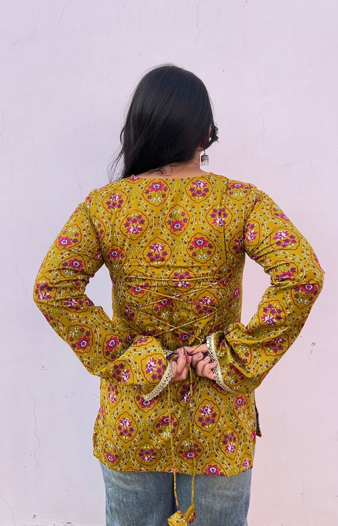 Angarkha pattern kurti