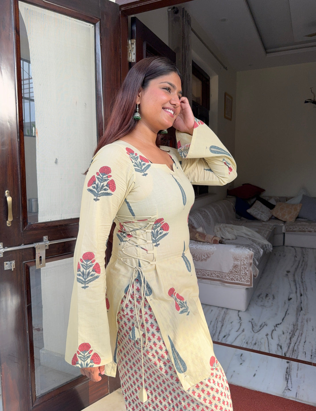 Farshi salwar set with dupatta 🤍