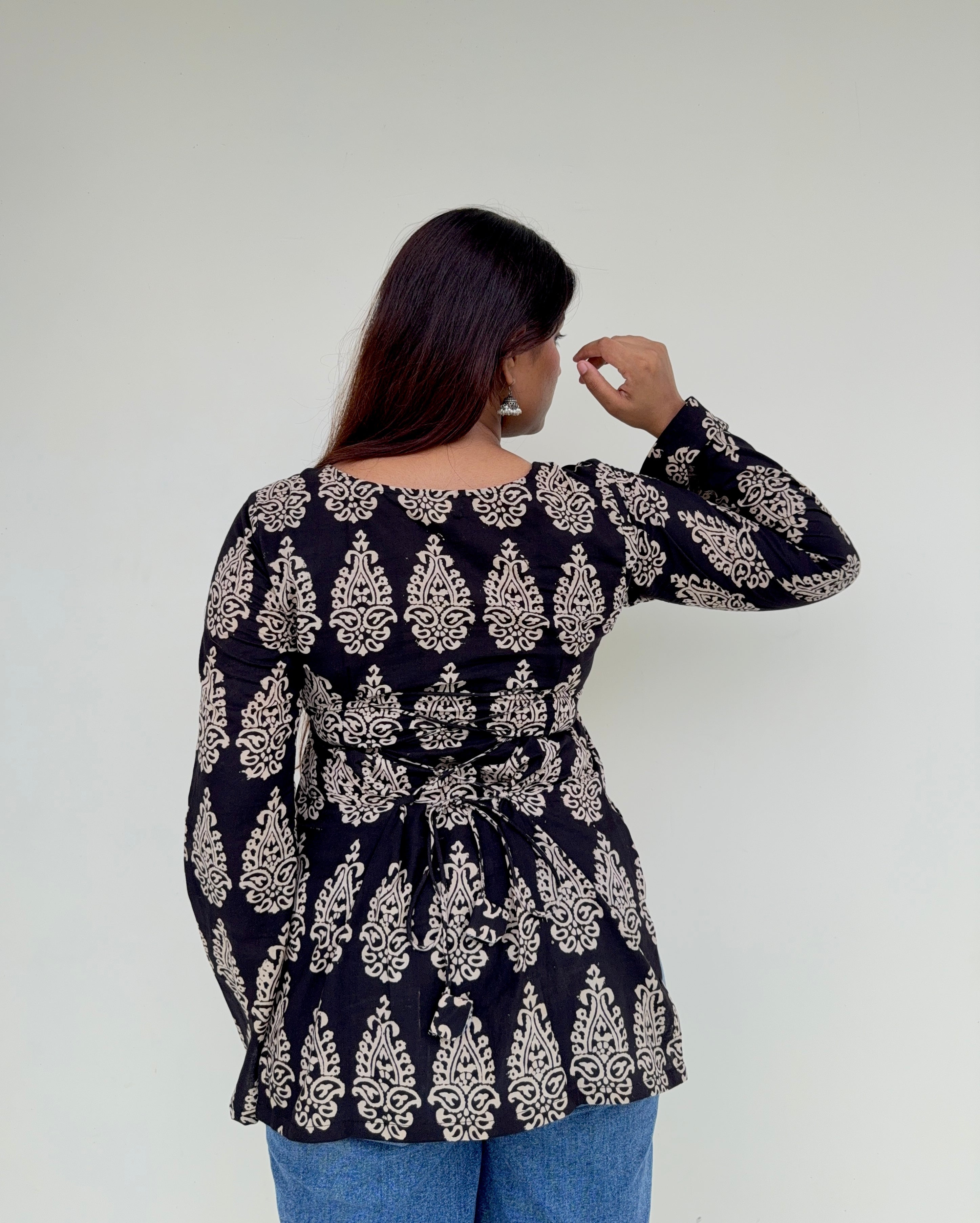 Bagru print kurti🖤