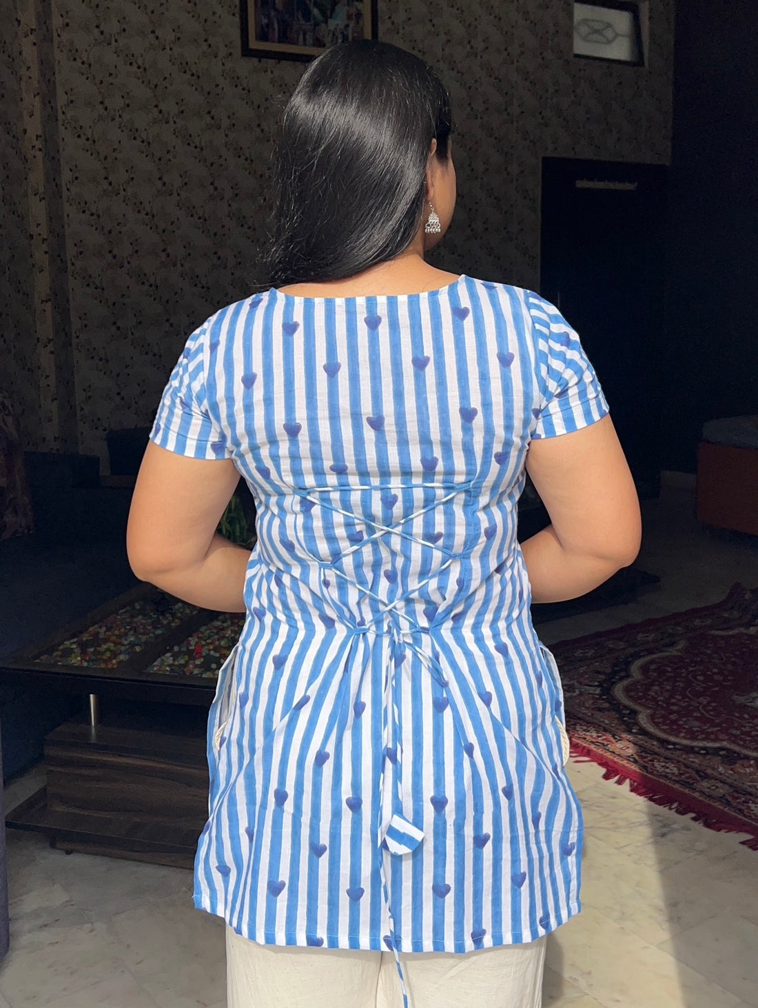 Front cut corset back kurti🦋