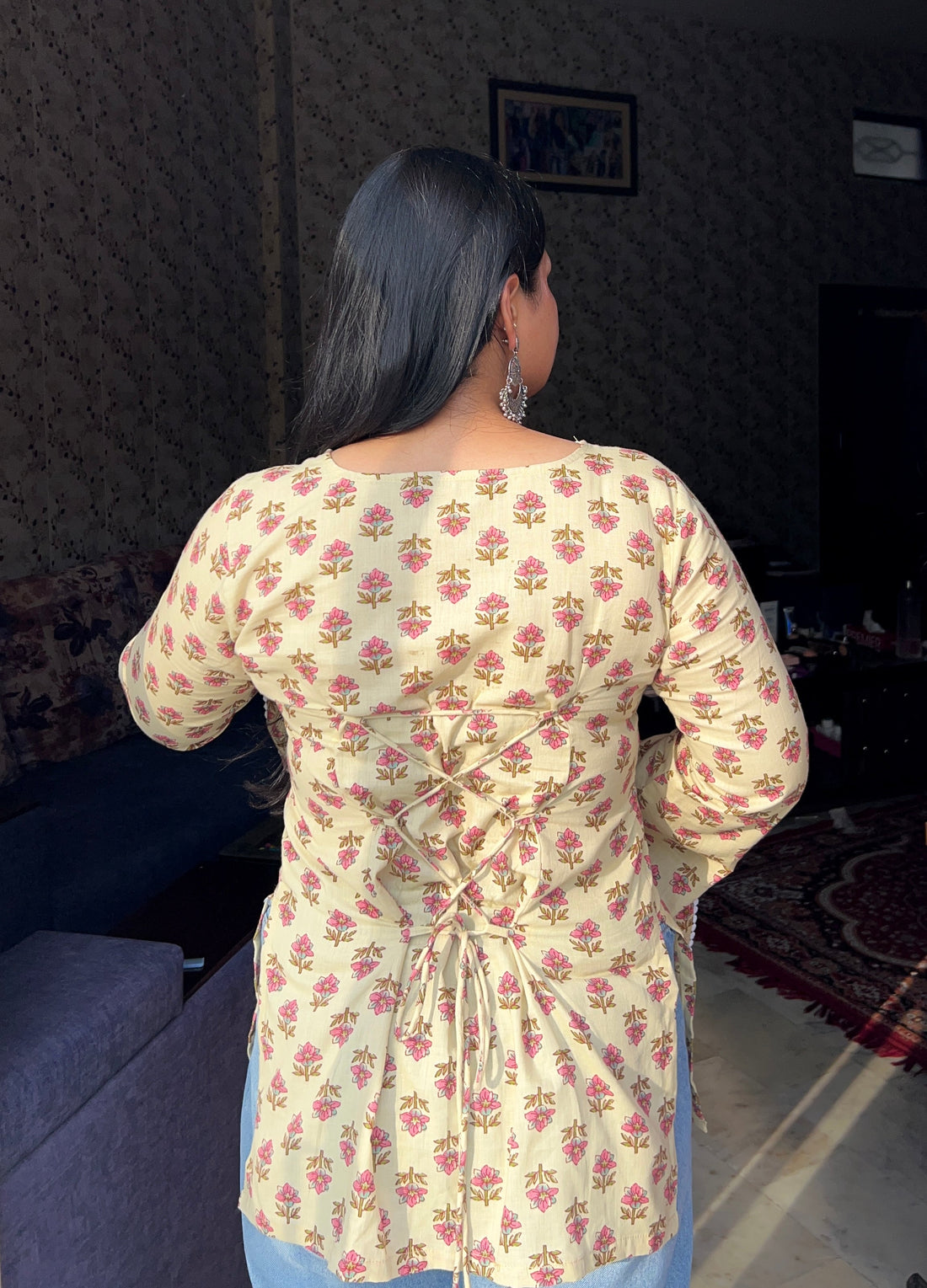 Flared sleeves kurti✨