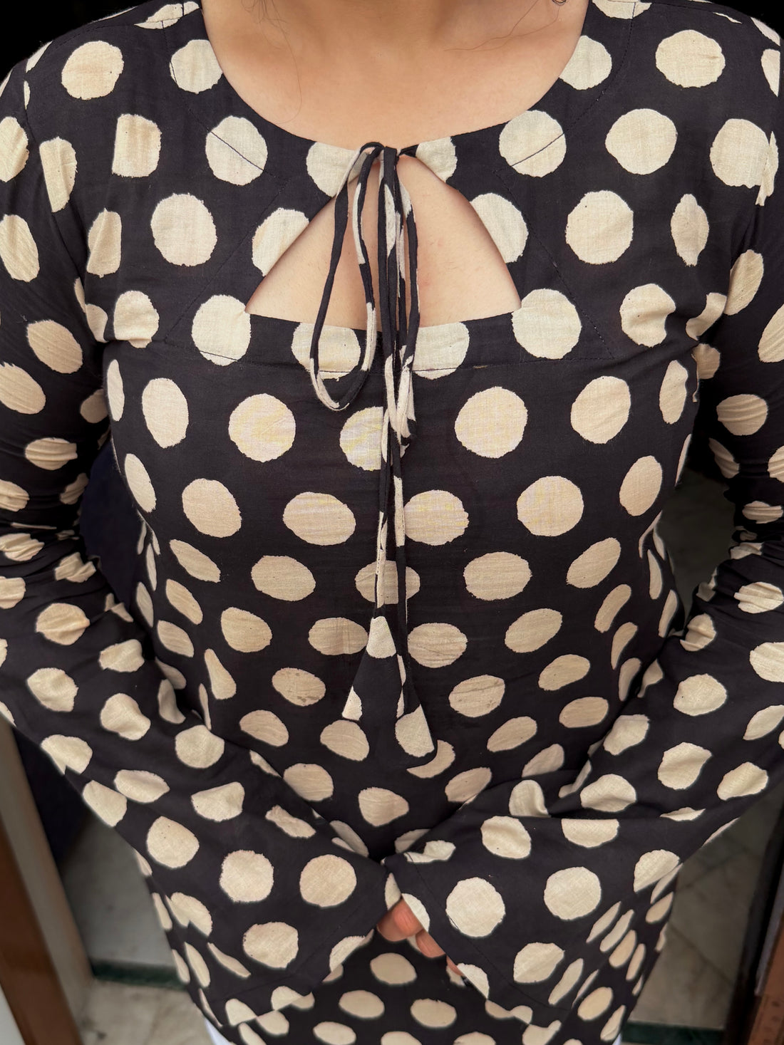 Polka dot kurti🤍
