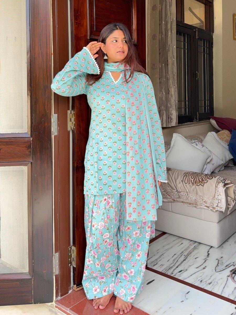 Farshi salwar set 🩵 - Label Gulvi