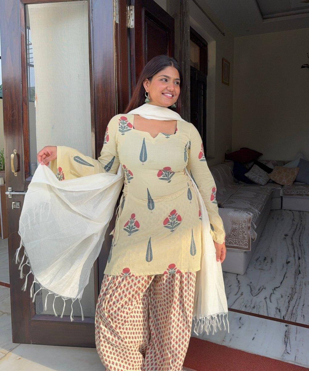 Farshi salwar set with dupatta 🤍 - Label Gulvi